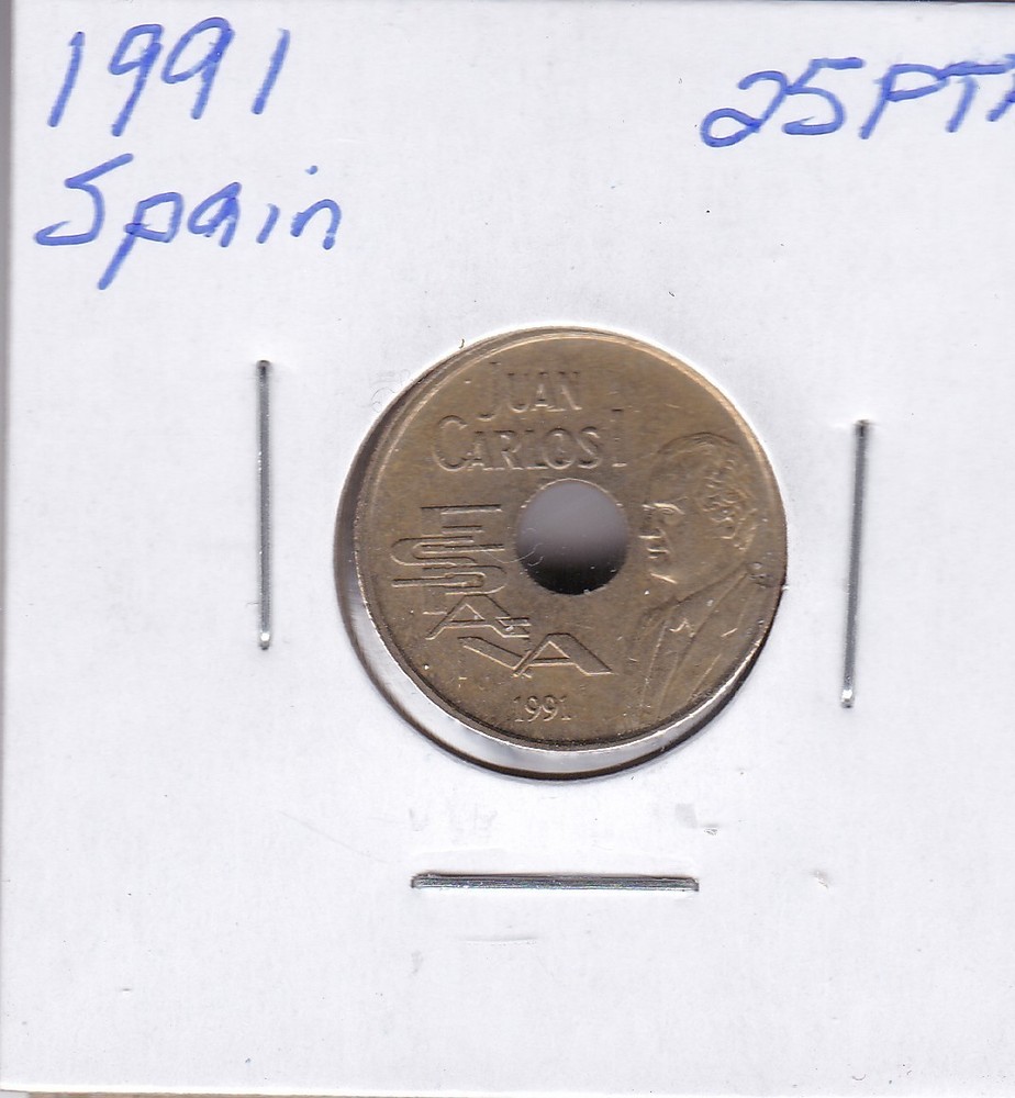 1991 Spain 25 Pesetas
