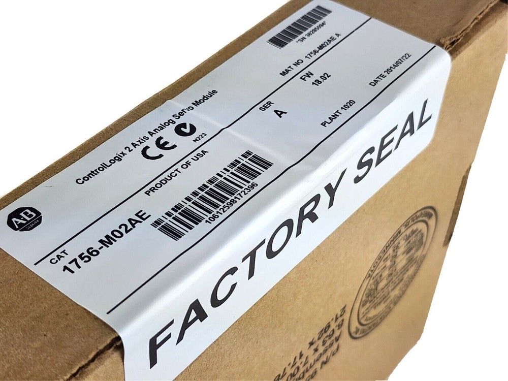 SEALED AB 1756-M02AE /A ControlLogix 2Axis Analog Servo Module, 18.02
