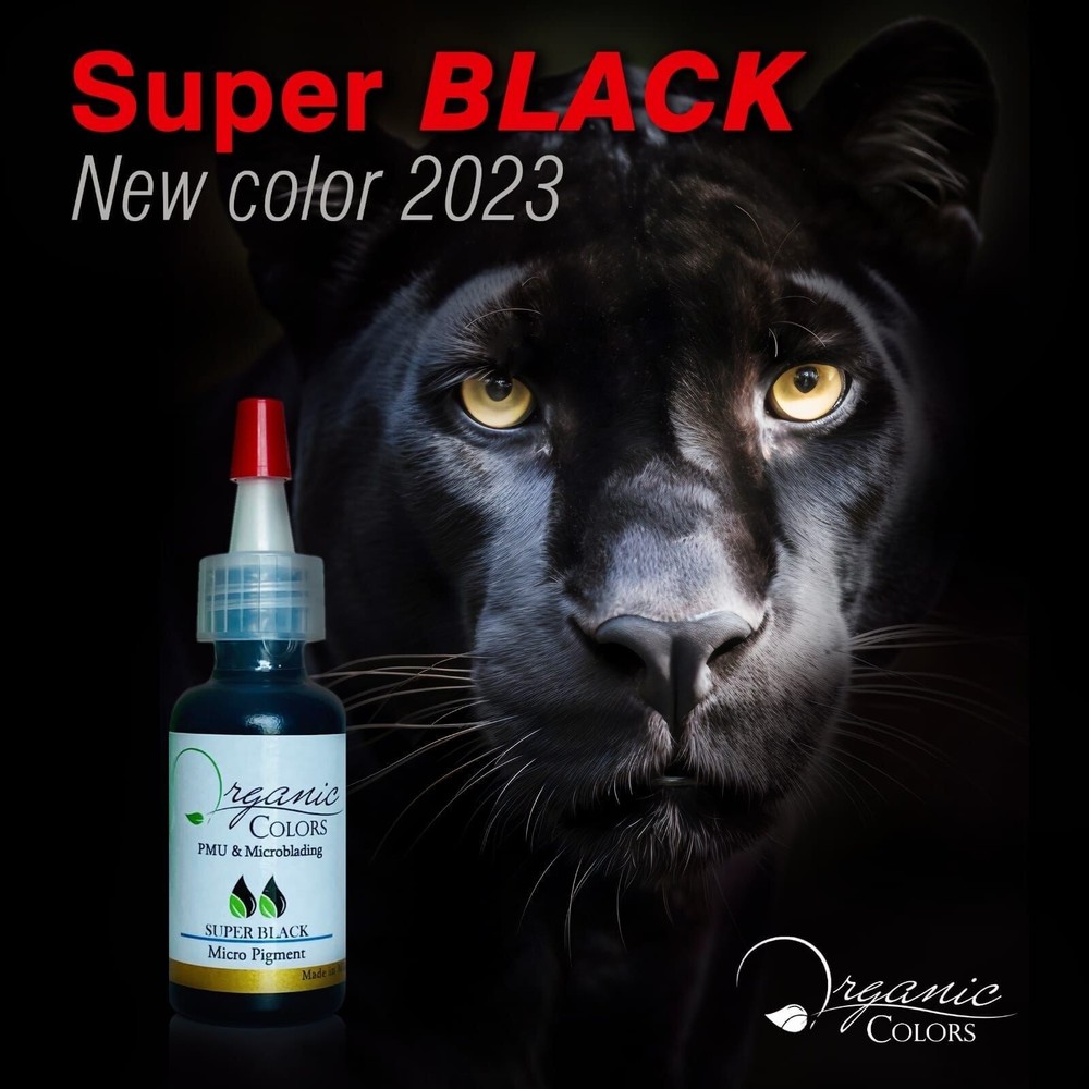 Organic Colors and Microblading Ink  Permanent MakeUp PMU Super Black