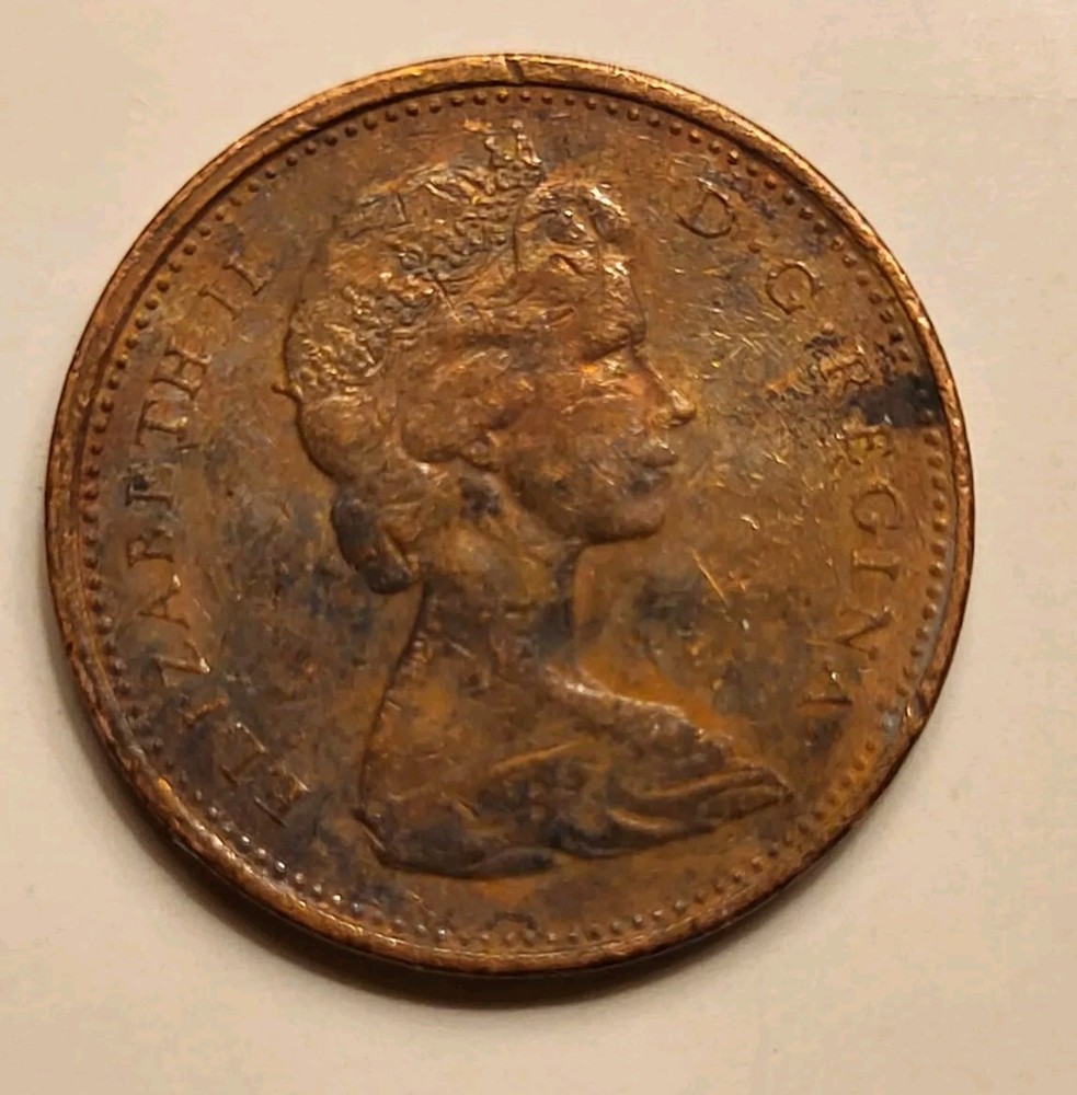 1968 Canadian Maple Leaf Twig Penny 1 Cent