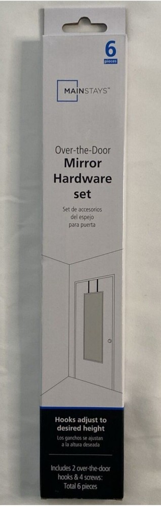 Mainstays Over-the-Door Hooks for a Mirror (DOES NOT INCLUDE MIRROR)
