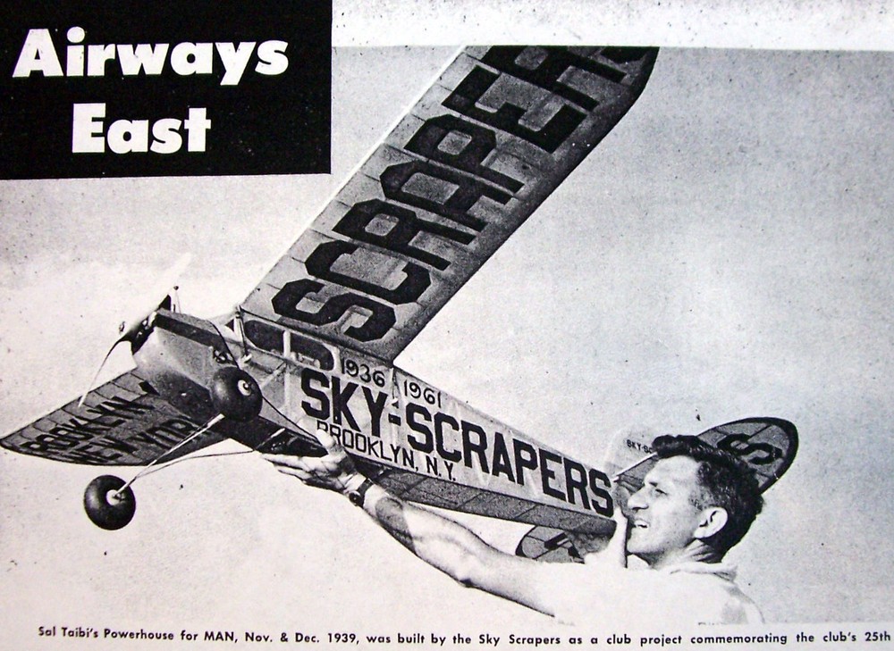 POWERHOUSE PLAN + CONSTRUCTION ARTICLES for Taibi's 84" OT FF/RC Model Airplane