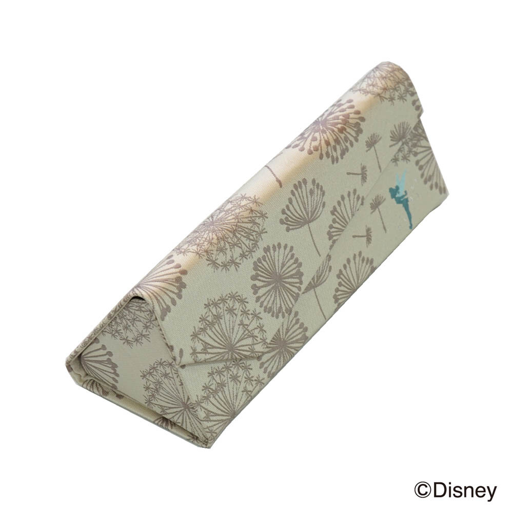 Peter Pan Tinkerbell Pattern Beige Glasses Case Foldable slim Disney Japan New