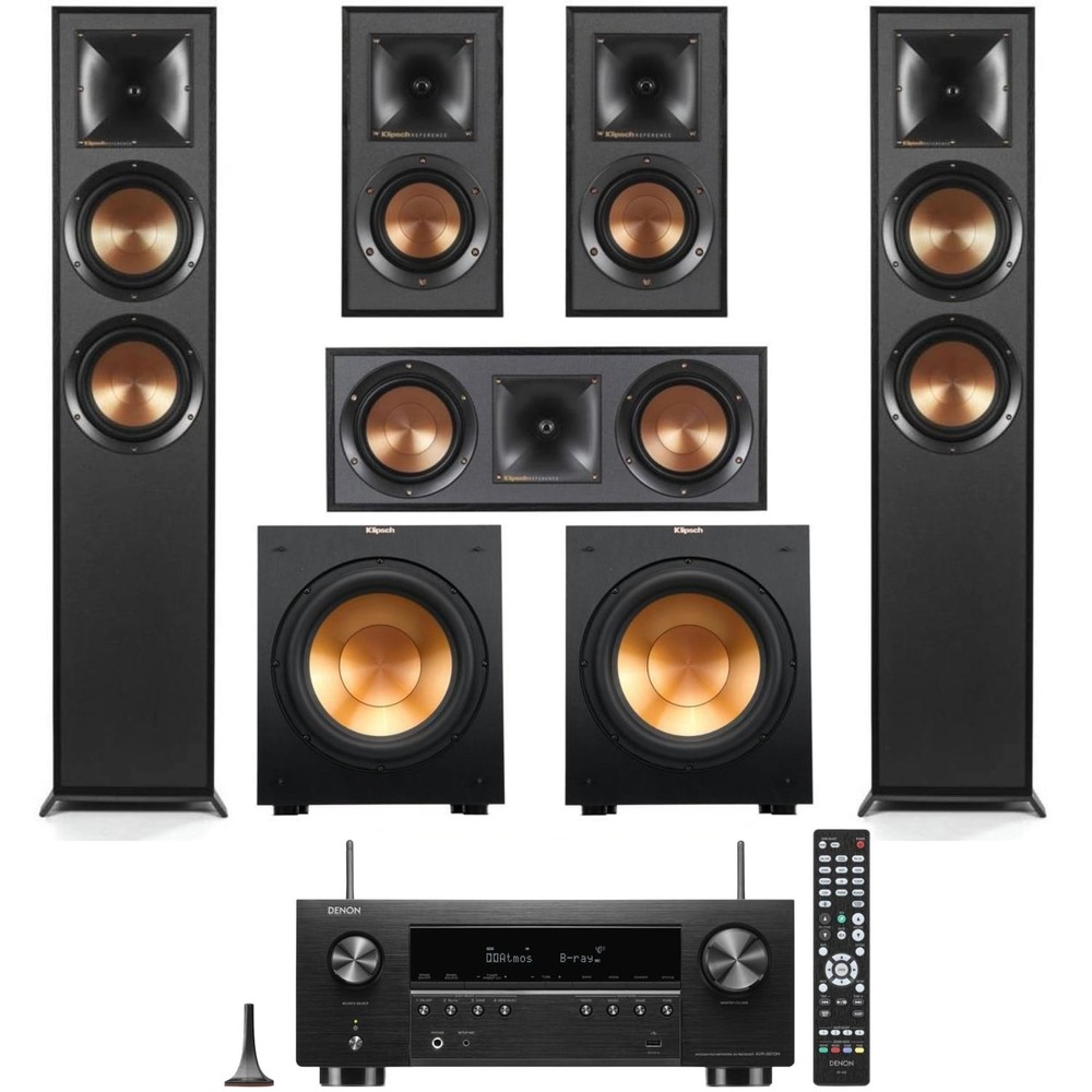 Klipsch Reference 5.2 Home Theater System with Denon AVR-S770H Receiver