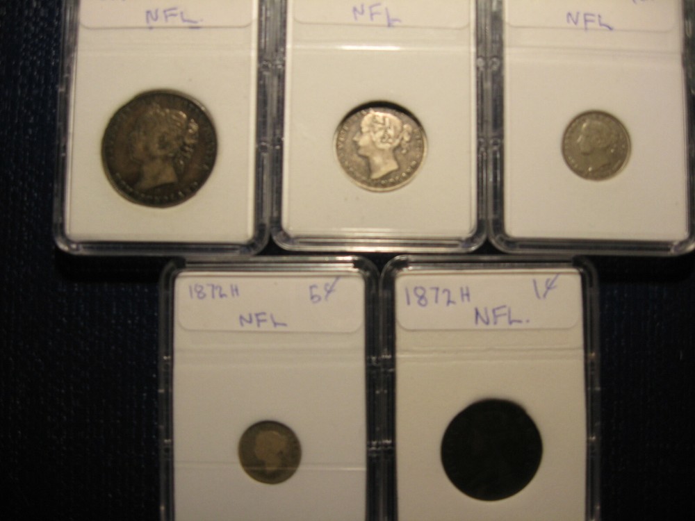 1872H Newfoundland coin set