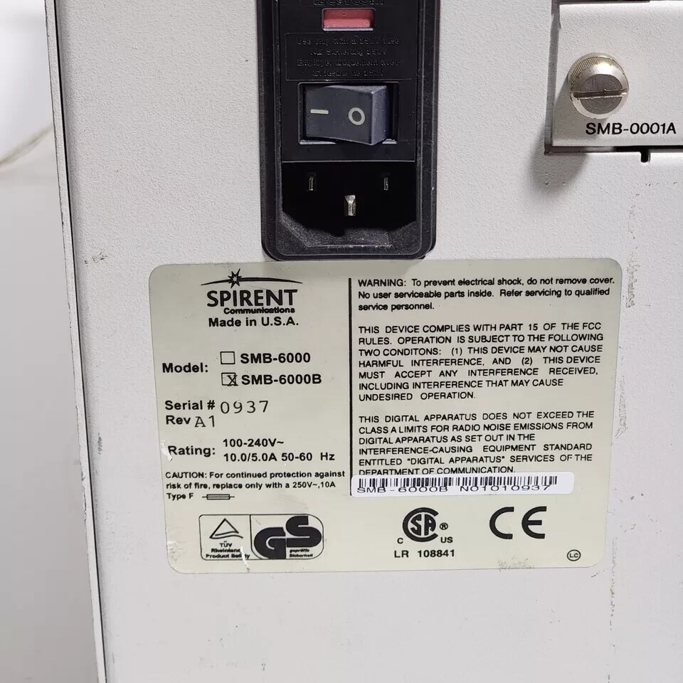 Spirent SmartBits SMB-6000B Multi performance Analysis System