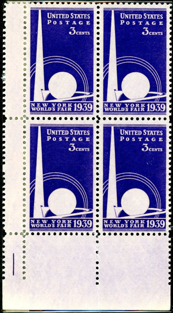 EFO 853 CORNER BLOCK WITH FULL GUTTER SNIPE IN MARGIN