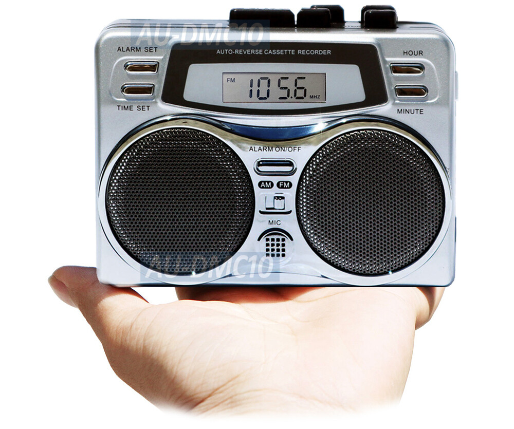 Multi-Functions AM FM Walkman Cassette Player Recorder With Digital Clock