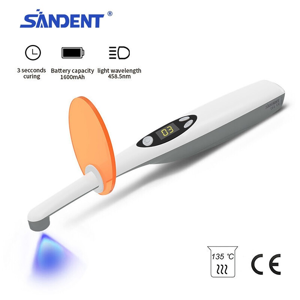 Dental Wireless Cordless iLed 3 Second LED Curing Light 3S Cure Lamp US plug LV3