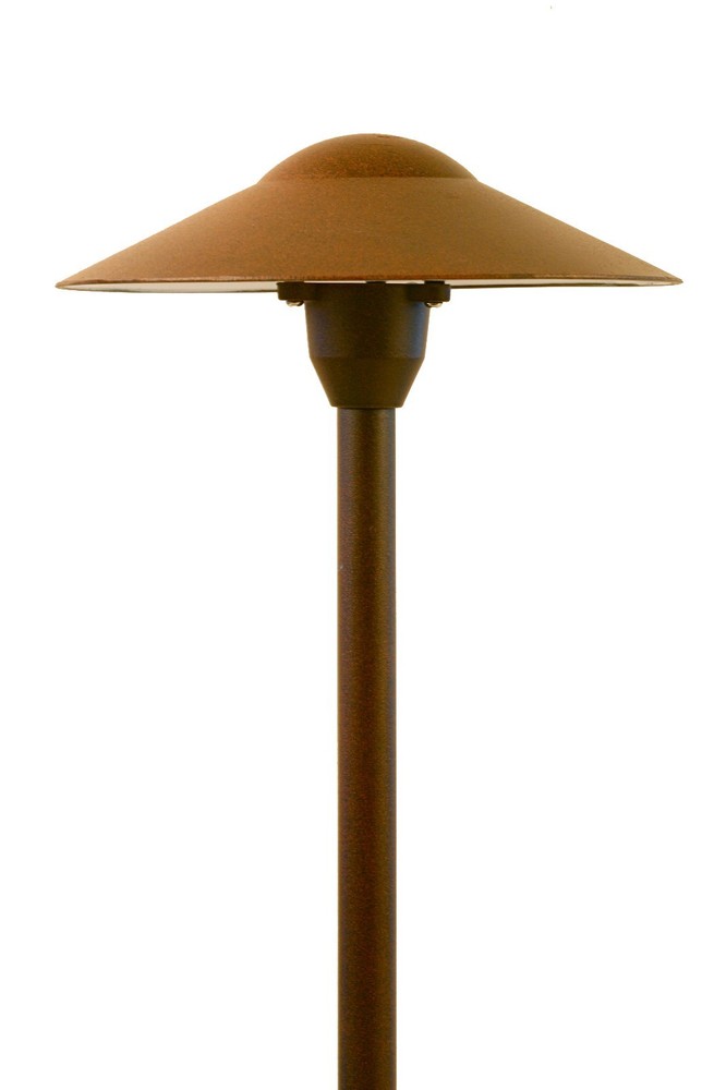 Landscape Low Voltage Lighting - Mushroom Path Light In Rust Finish Pack of 6