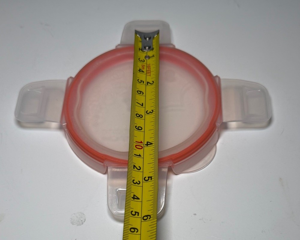 Pyrex Snapware Plastic Storage Lid Replacement 4 inch Round Orange