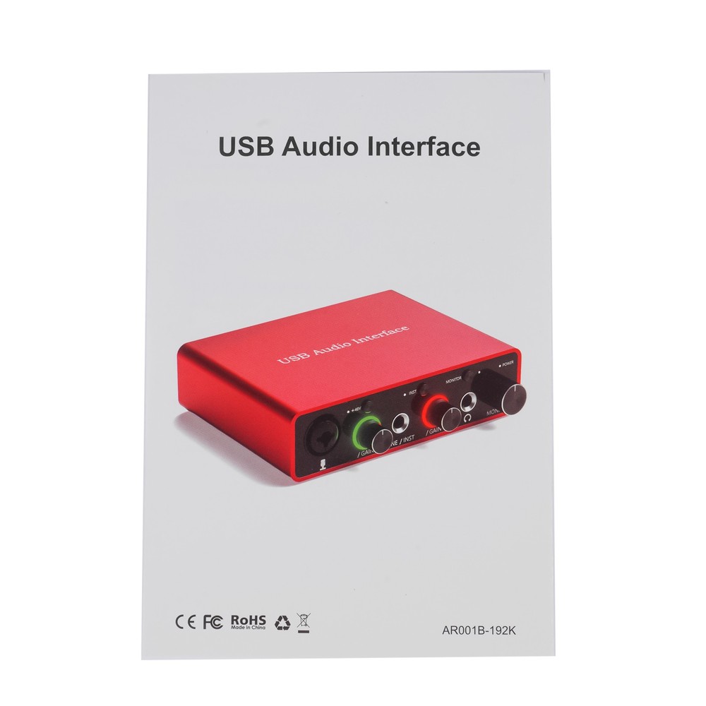 USB Audio Interface (Gen 3) for Recording Songwriting Streaming Home or Studio