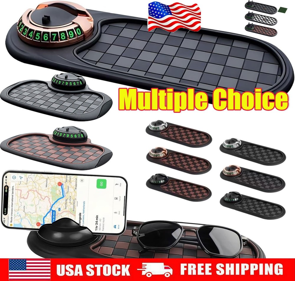 Car Multi-function Anti-slip Mat Phone Holder Dashboard Sticky Pad Hot
