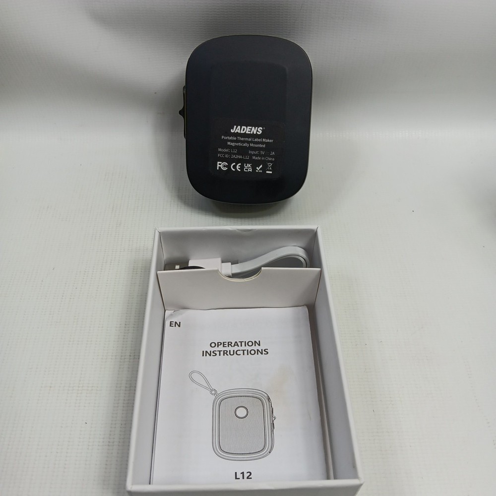 Jadens Portable Label Maker Machine with Tape, Bluetooth Label Printer