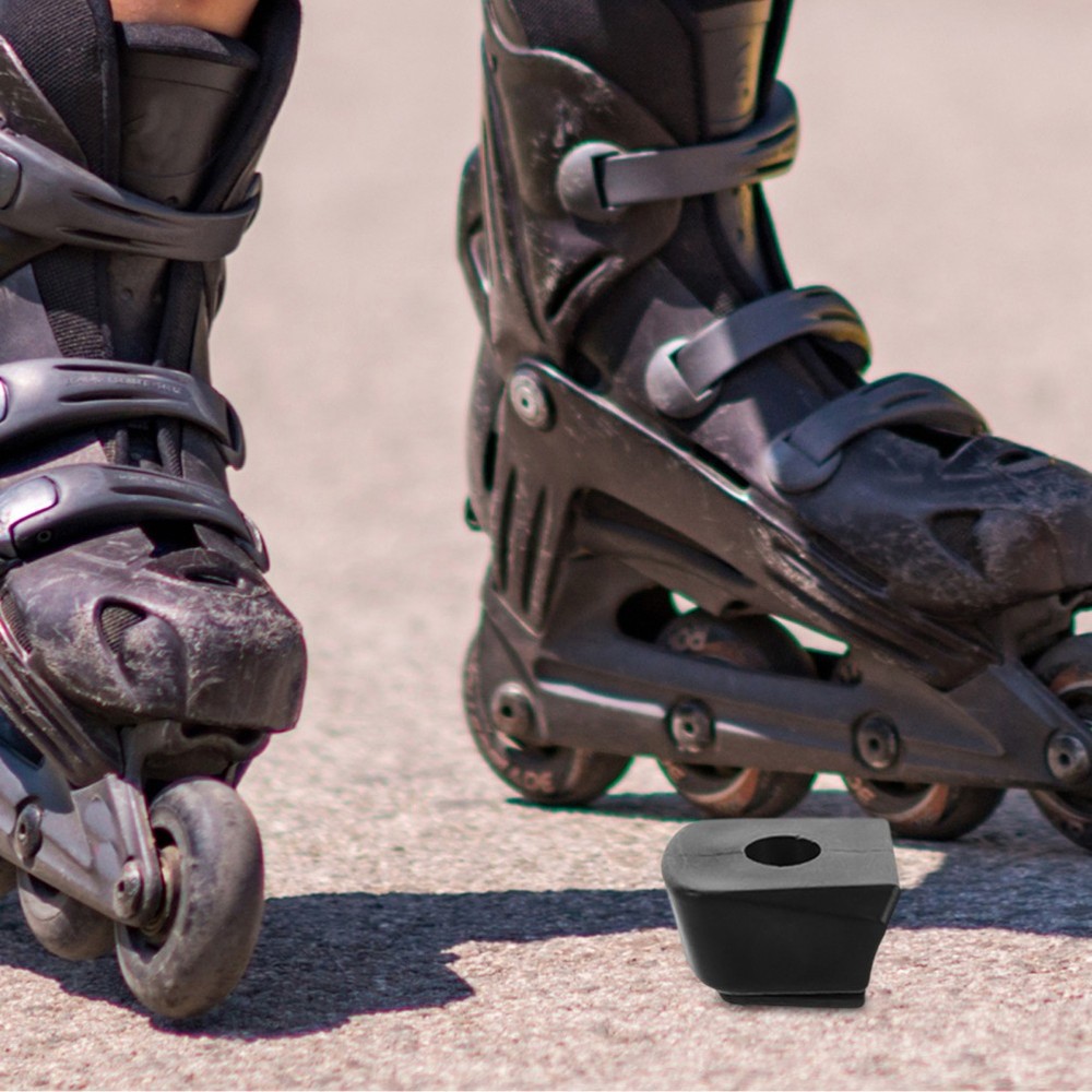 2 Pcs Roller Skate Accessories Toe Stops Inline Brake Pads Non-slip
