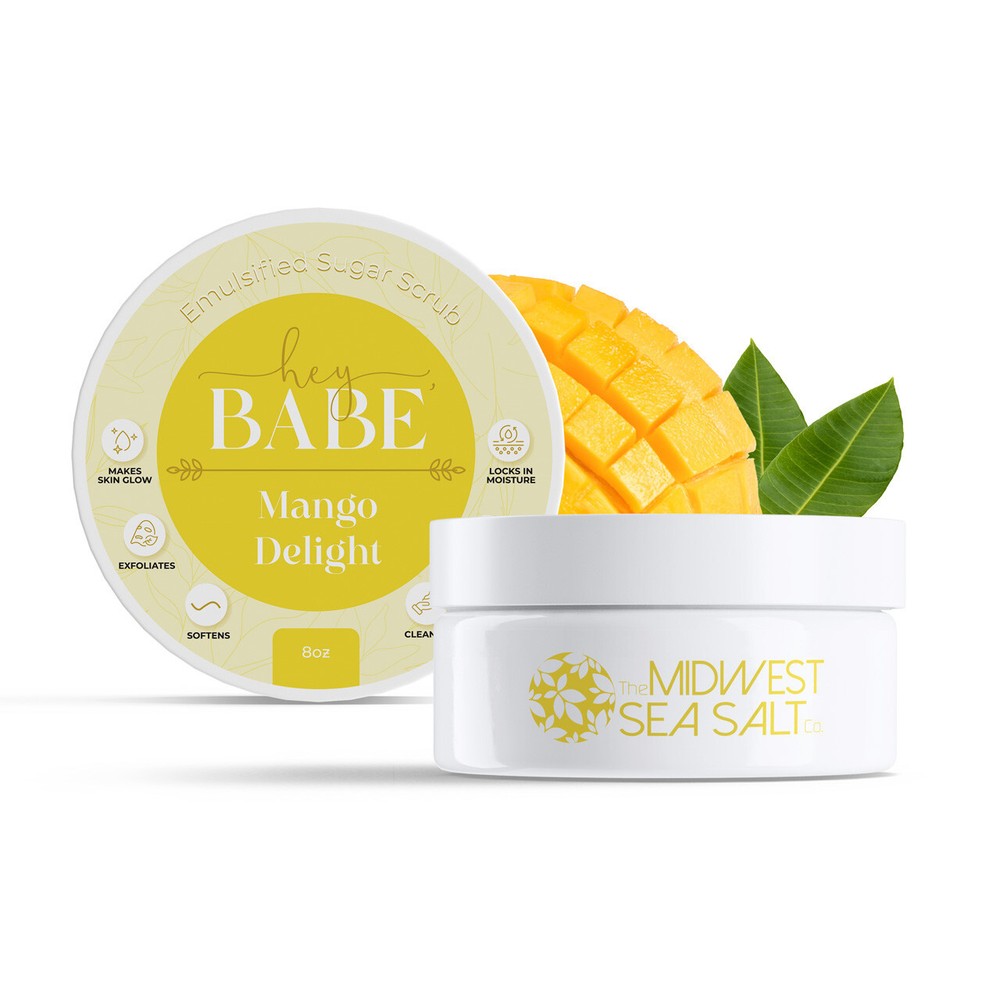 Hey, Babe Emulsified Sugar Scrub - Mango Delight - 8oz