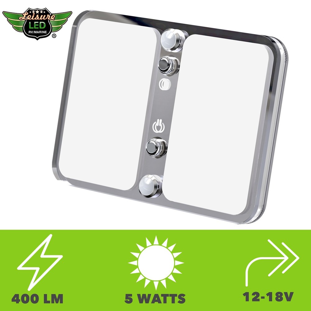 12V RV LED Ceiling Dome Multi Color Dimmable Slim Surface Mount Light for Camper