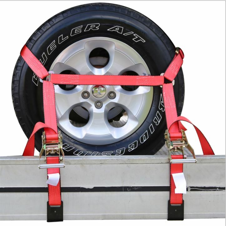 1 pc Replacement Silver Flat Bed Car Hauler Ratchet Tie Down Straps Adjustable