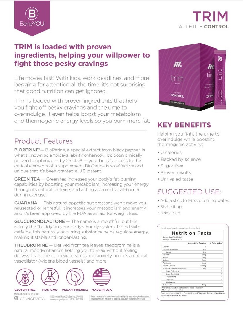 Trim Appetite Control Stik - 10 count Single Stiks