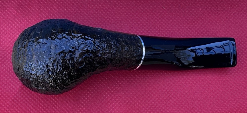 Rossi Sera Rusticated Bent Apple (8642) 6mm Filter Pipe by Savinelli - NEW
