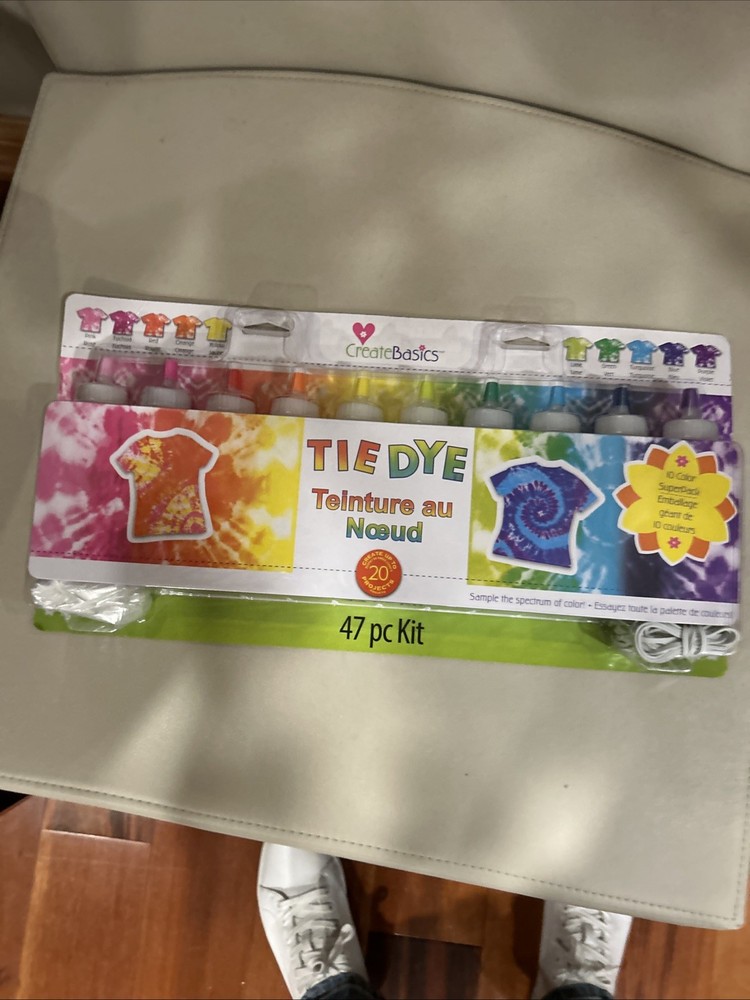 Create Basics 10 Color Tie Dye Kit, Rainbow Colors