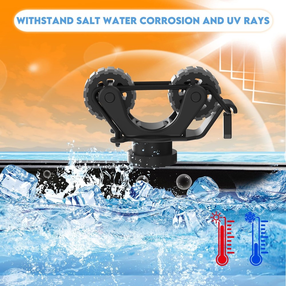 1005 2 PCS Kayak Paddle Holder Track Mount Accessories, Compact Space-Saving ...
