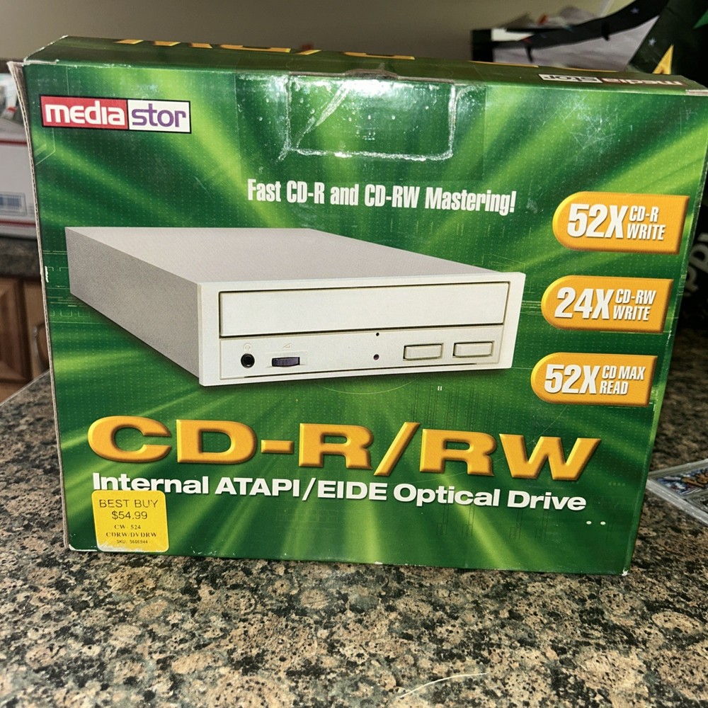 Mediastor CD-R/RW INTERNAL ATAPI/EIDE OPTICAL DRIVE Sealed