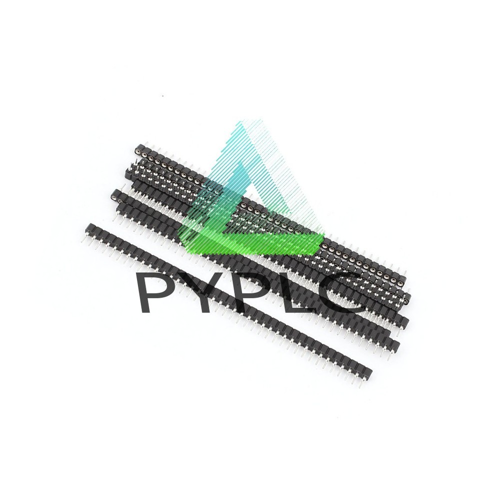 50PCS Strip Tin PCB Female IC Breakable 40pin Single Row Round Header Socket