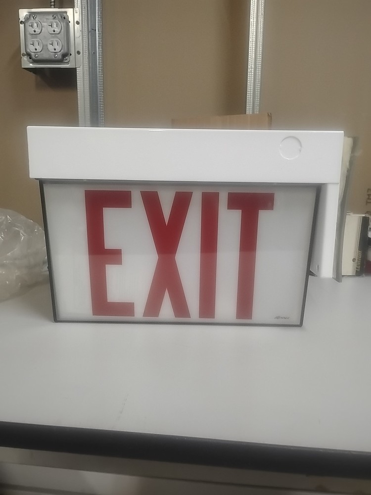 NEW KENALL XMCB/E409608 Red Letter Exit Sign. New