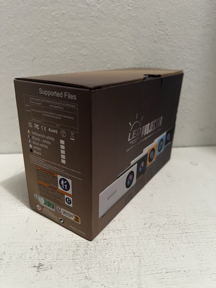 Portable White Multi-Media HD Mini LED Projector Model YG300