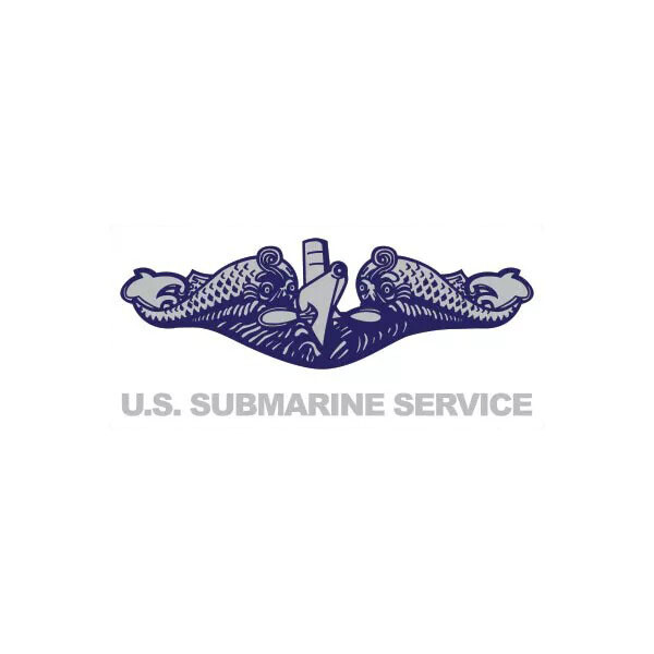 Submarine Warfare Dolphins Sticker Decal