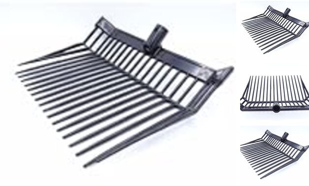 Manure, Stable Pitch Fork Replacement Head (Black 3 Pack)