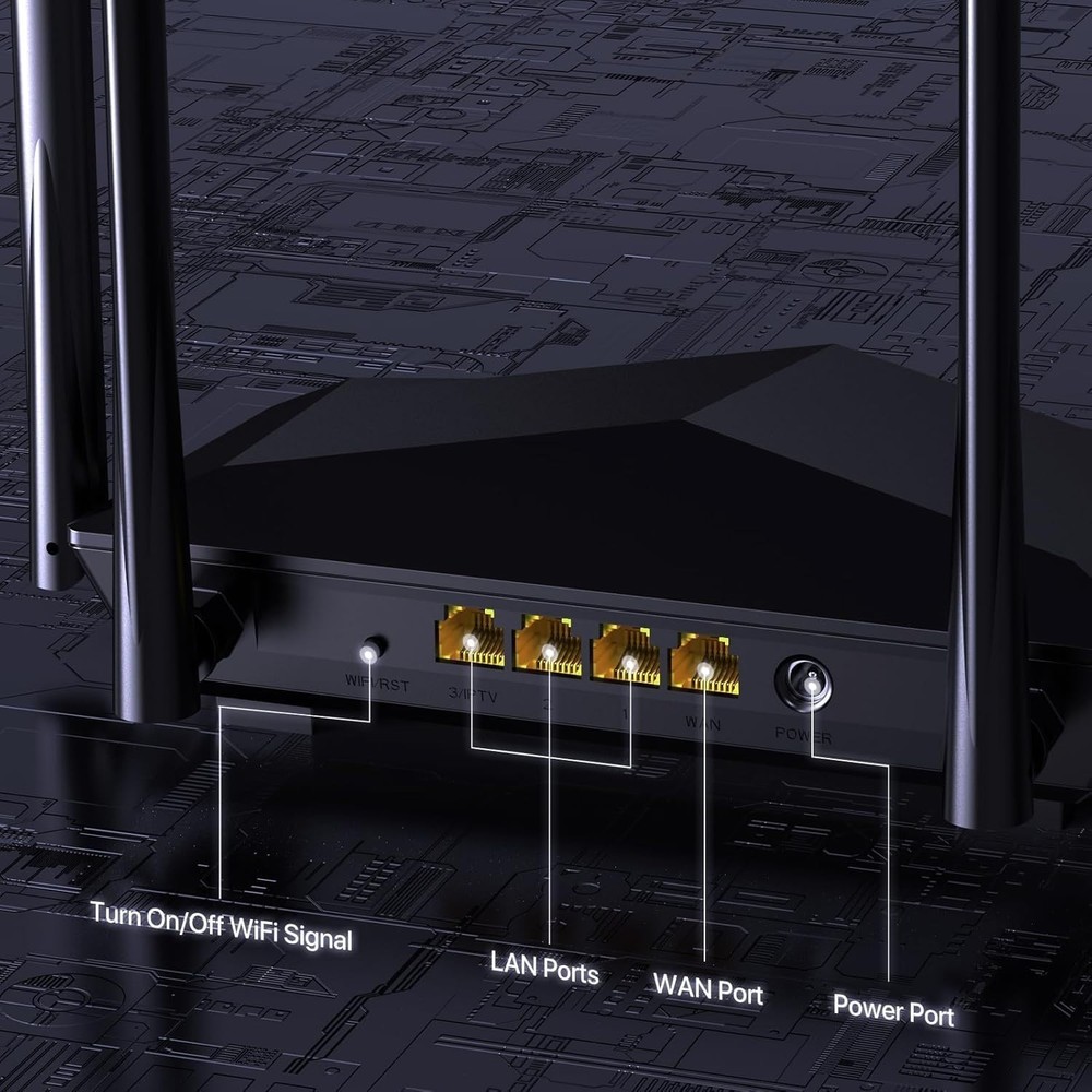 AC1200 Dual Band WiFi Router – Beamforming Technology & Security Features