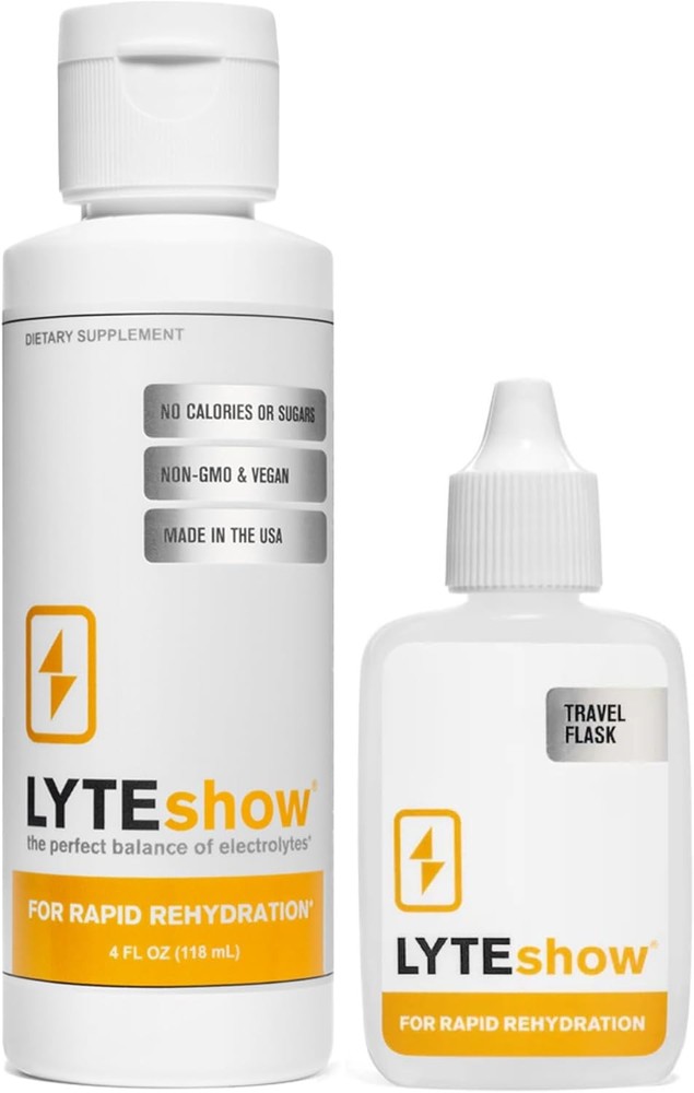LyteShow - Electrolyte Drops for Rapid Rehydrat + Dist + Brain +