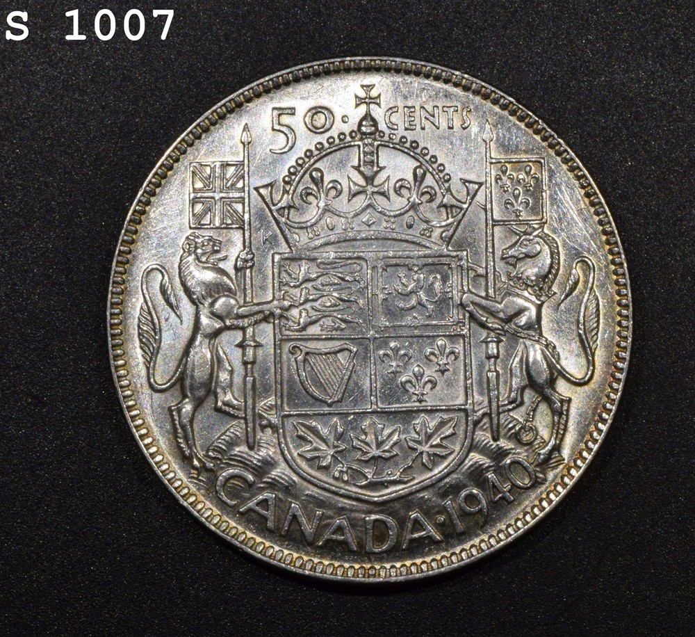 1940 Canada Silver 50 Cents "UNC"