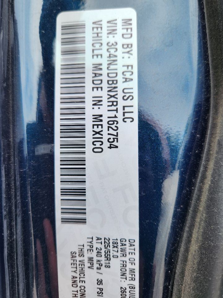 2022-2025 Jeep Compass 10.1" Touch Screen Display