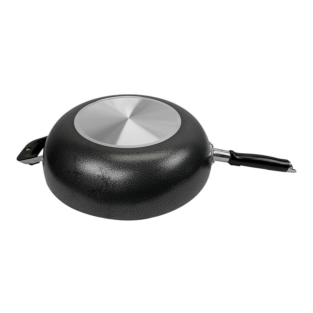12''(30cm) Non-Stick Coating Wok Pan Side Handle Cooking Pot Cookware Kitchen