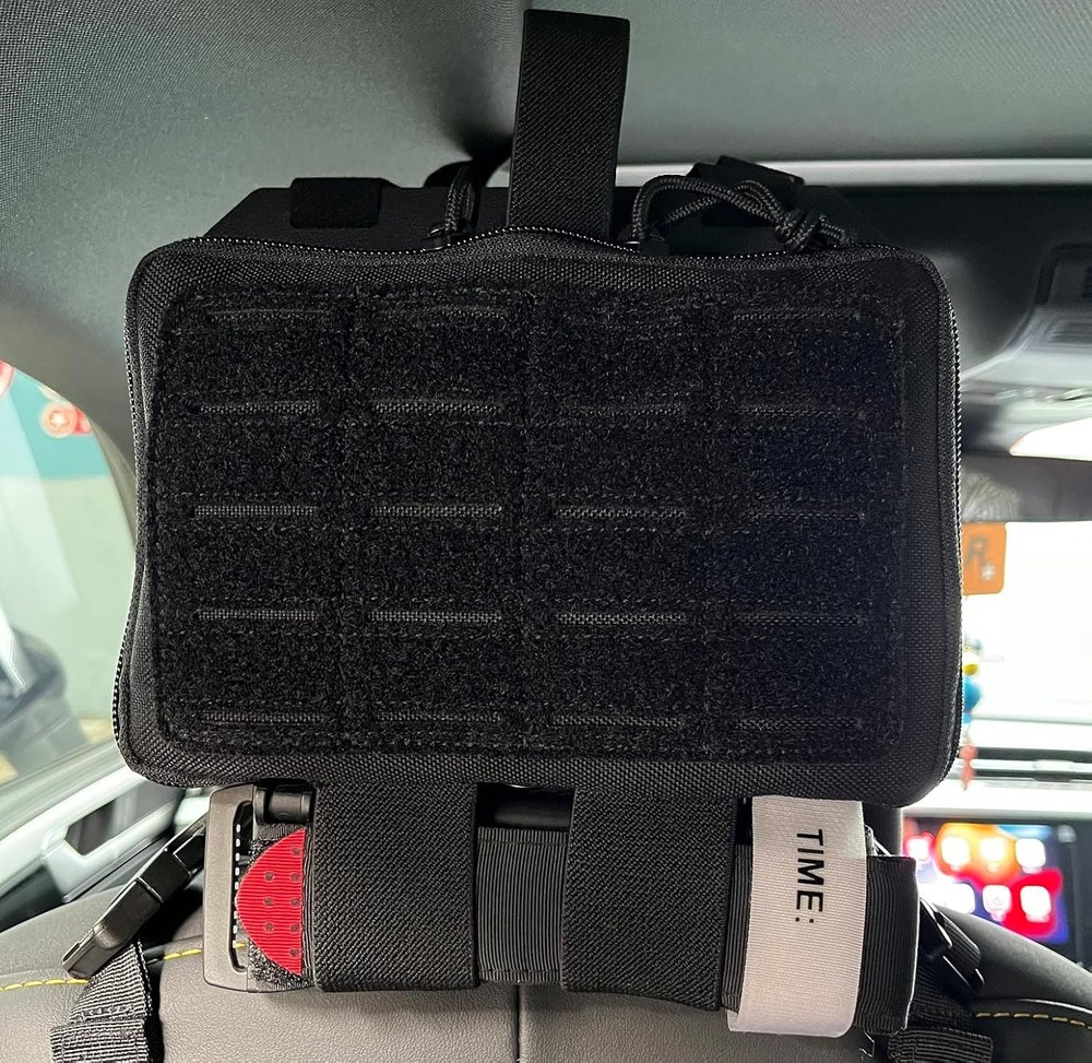 Vehicle MOLLE Panel Car Visor Organizer Storage Rack Headrest