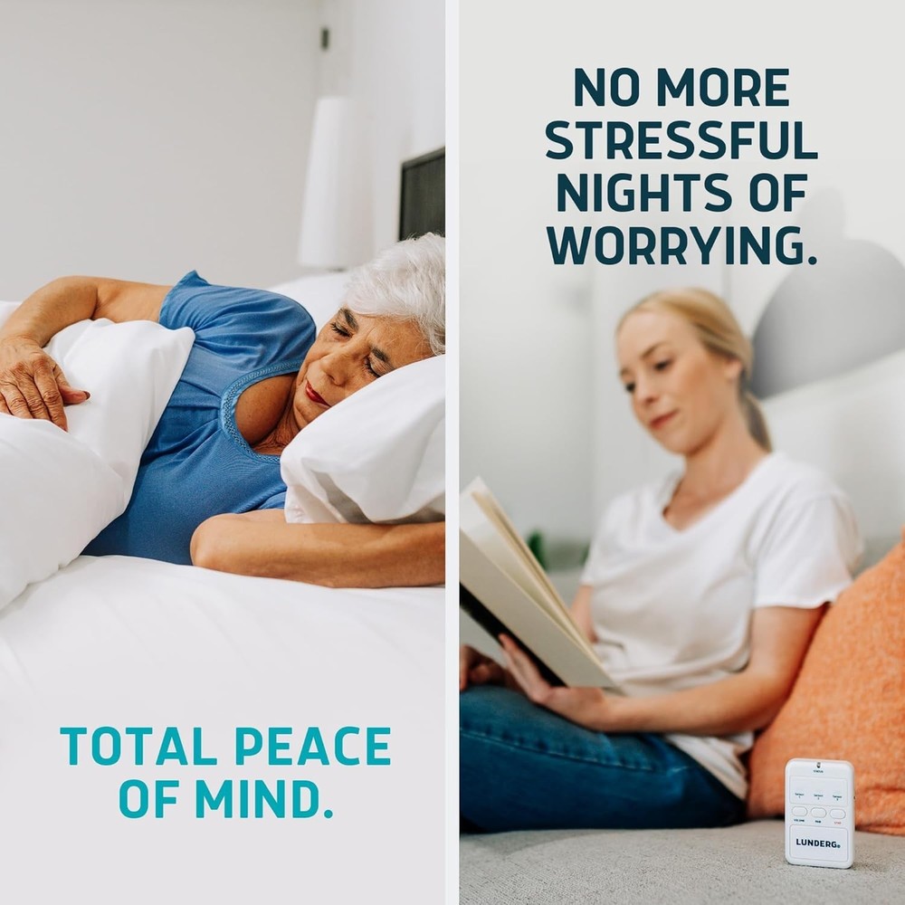 Under Mattress Bed Alarm Wireless Sensor Pad Fall Prevention Elderly