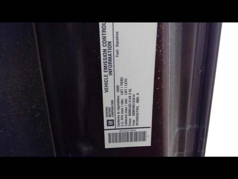 2009 09 CADILLAC SRX ENGINE WIRING HARNESS 3.6L AWD AOD