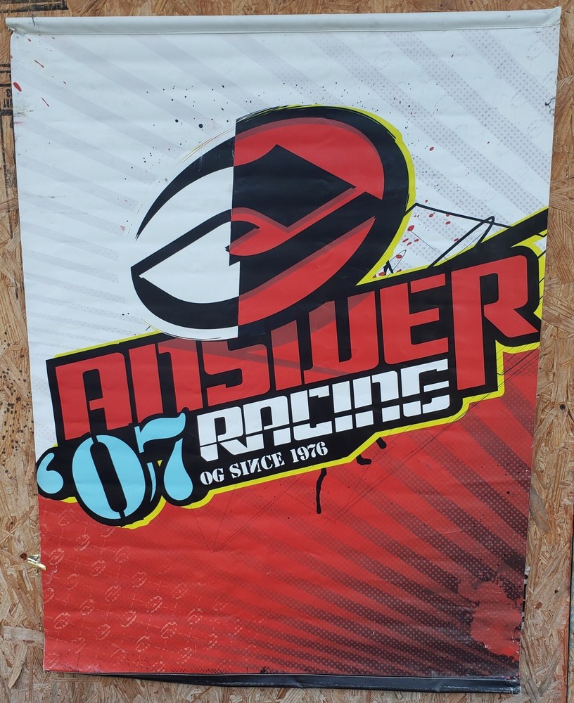 ANSWER '07 RACING OG SINCE 1976 BANNER DOUBLE SIDED