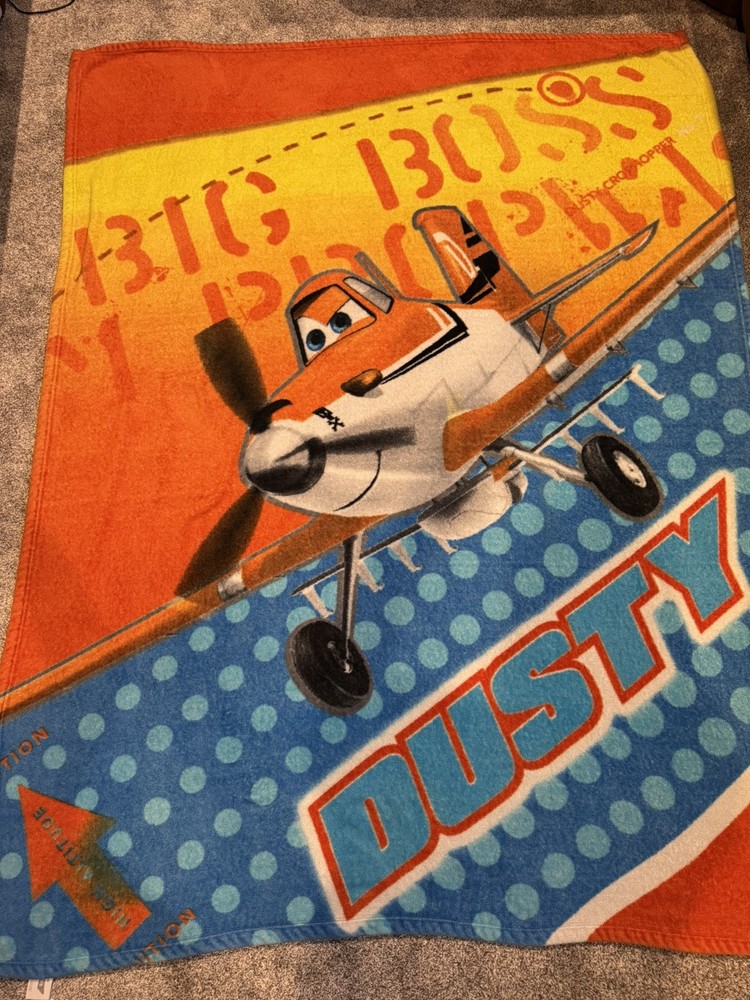 Disney Planes Dusty Crophopper Plush Throw Blanket