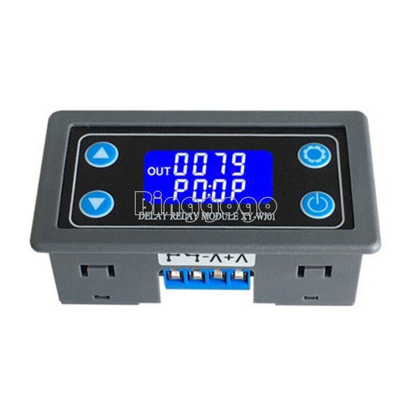 1CH Delay Relay Module Digital LCD Display Cycle Timing Circuit Switch NEW