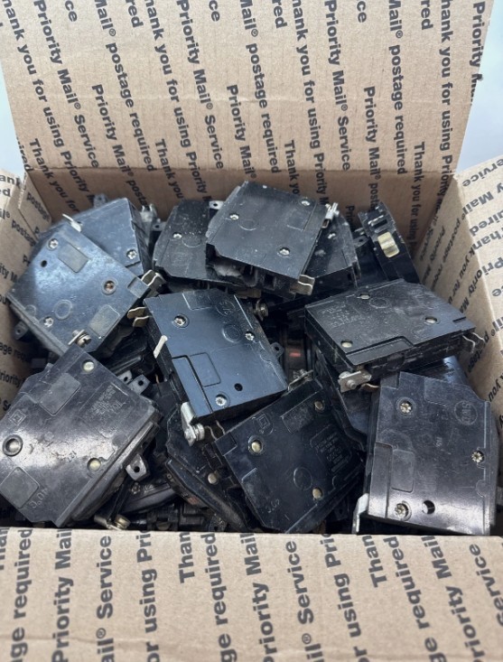 Scrap Circuit Breakers Scrap Silver Recovery Silver Contacts & COPPER 16 Pounds