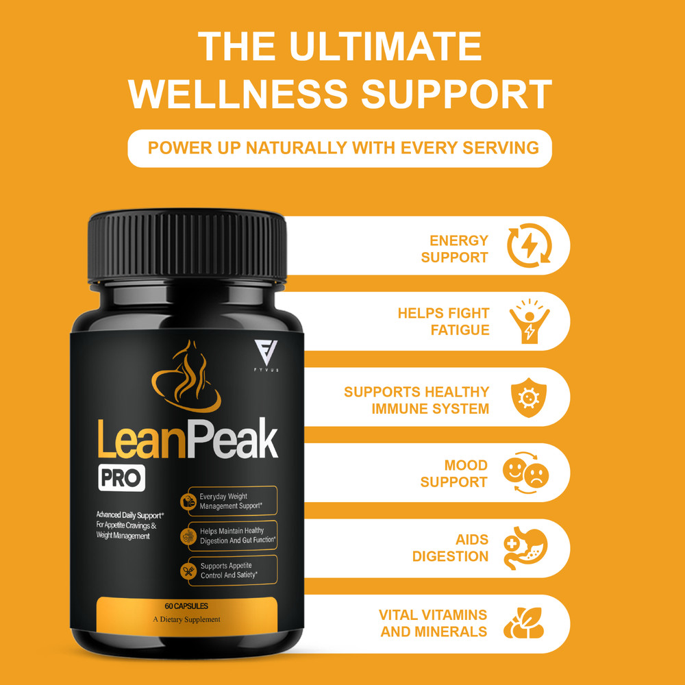 (5 Pack) Lean Peak Pro Capsules, LeanPeak Daily Formula Support (300 Capsules)