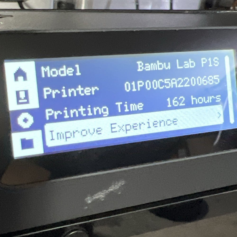 Bambu Lab - P1S 3D Printer - Black - 162 Hours