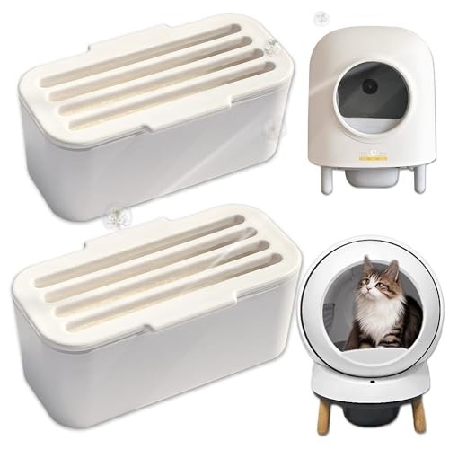 Odor Control Deodorizer for Self-Cleaning Cat Litter Boxes - 2 Pack, Fresh Home!