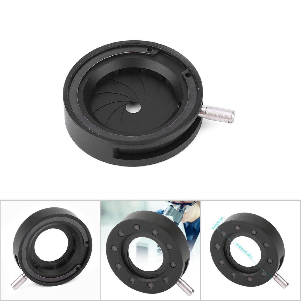Adjustable Iris Adapter Diaphragm For Microscope Optical Aperture