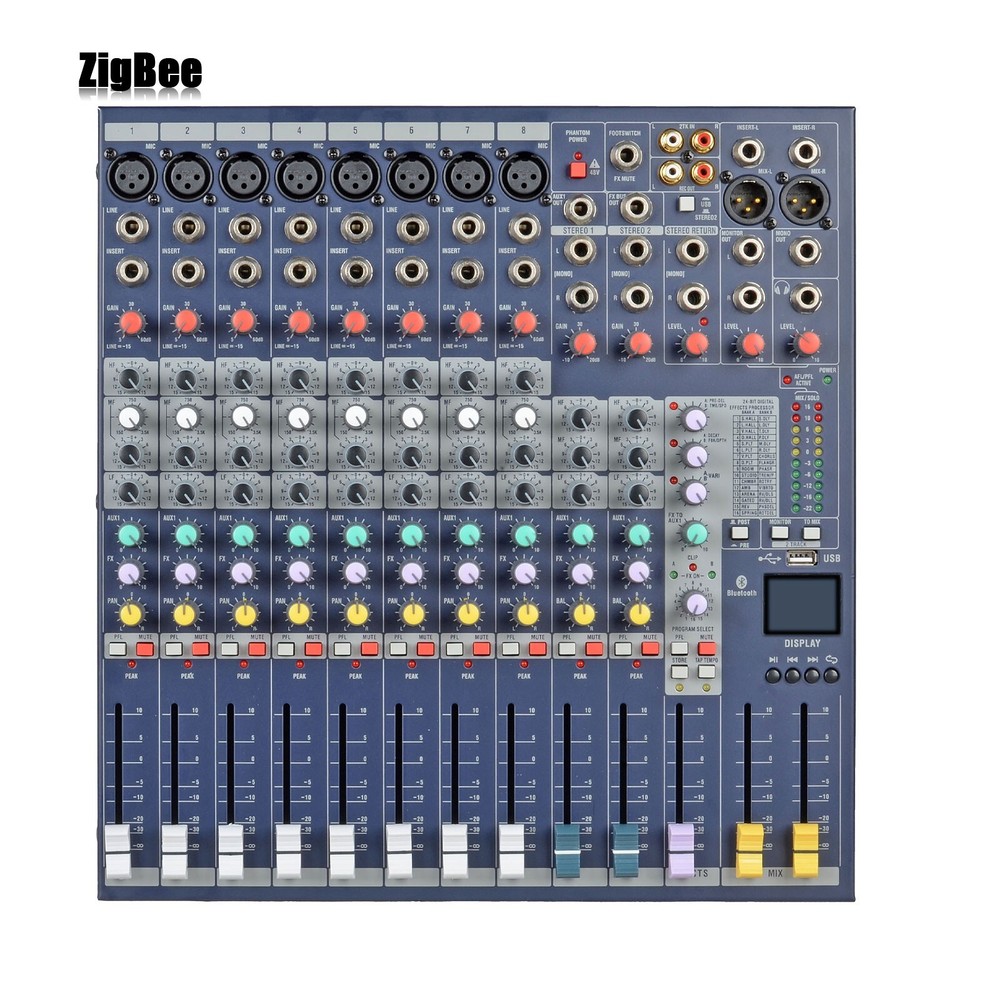 EFX8-USB Audio Mixer Mixing Console with USB Interface Reverb Effects