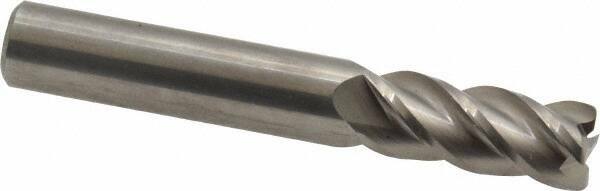 Accupro 3/8" Diam 4 Flute Single End Solid Carbide 0.03" Corner Radius End Mi...